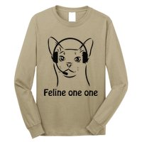 Feline One One Funny 911 Dispatcher Cat Lover Saying Long Sleeve Shirt