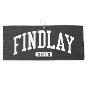 Findlay Ohio OH College University Style Large Microfiber Waffle Golf Towel