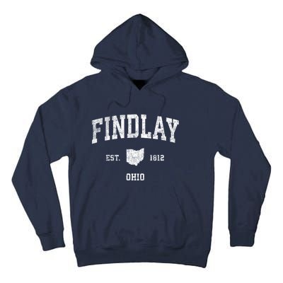 Findlay Ohio Oh Vintage Established Sports Design Tall Hoodie