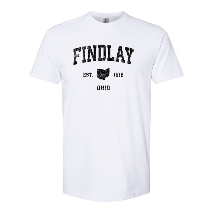 Findlay Ohio Oh Vintage Established Sports Design Softstyle CVC T-Shirt