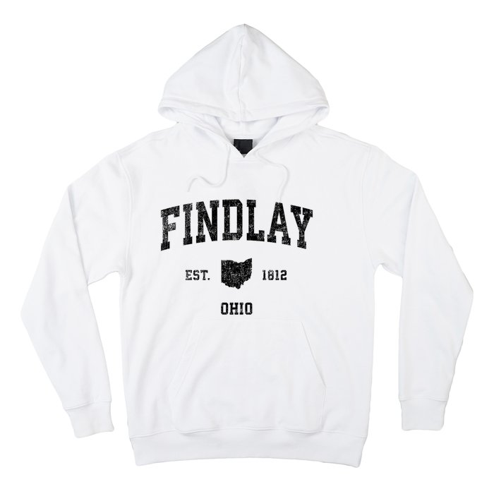 Findlay Ohio Oh Vintage Established Sports Design Hoodie