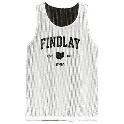 Findlay Ohio Oh Vintage Established Sports Design Mesh Reversible Basketball Jersey Tank