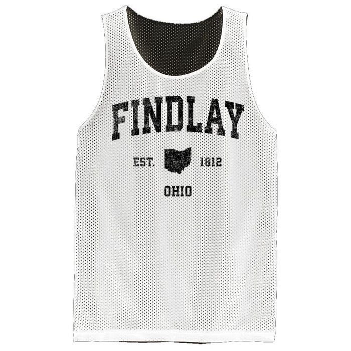 Findlay Ohio Oh Vintage Established Sports Design Mesh Reversible Basketball Jersey Tank