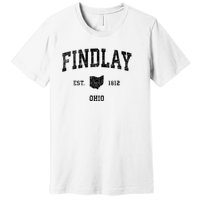 Findlay Ohio Oh Vintage Established Sports Design Premium T-Shirt