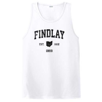 Findlay Ohio Oh Vintage Established Sports Design PosiCharge Competitor Tank