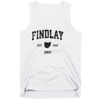 Findlay Ohio Oh Vintage Established Sports Design Tank Top