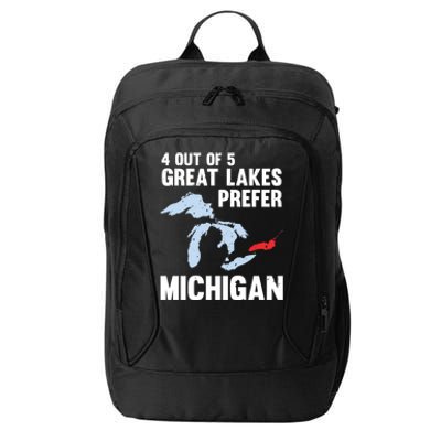 Four Out of Five Great Lakes Prefer Michigan Tee City Backpack