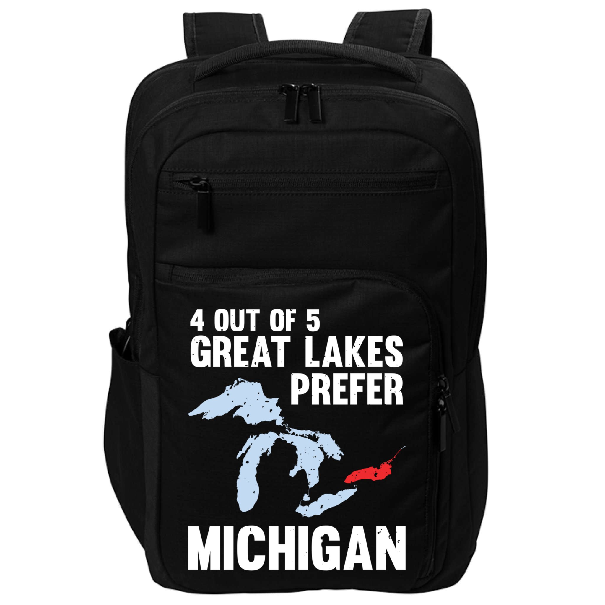 Four Out of Five Great Lakes Prefer Michigan Tee Impact Tech Backpack