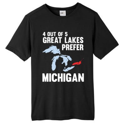 Four Out of Five Great Lakes Prefer Michigan Tee Tall Fusion ChromaSoft Performance T-Shirt