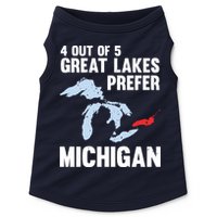 Four Out of Five Great Lakes Prefer Michigan Tee Doggie Tank