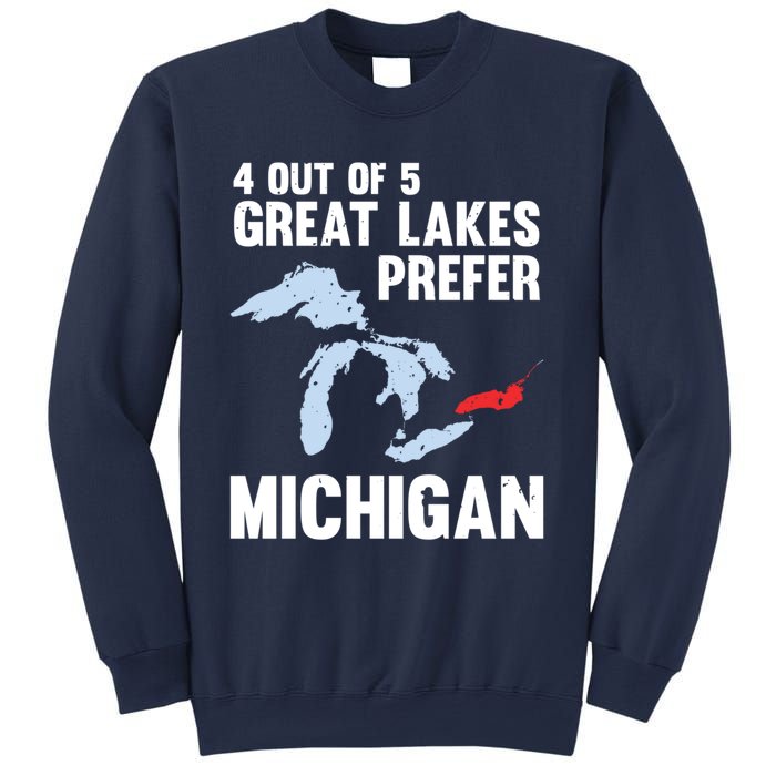 Four Out of Five Great Lakes Prefer Michigan Tee Sweatshirt