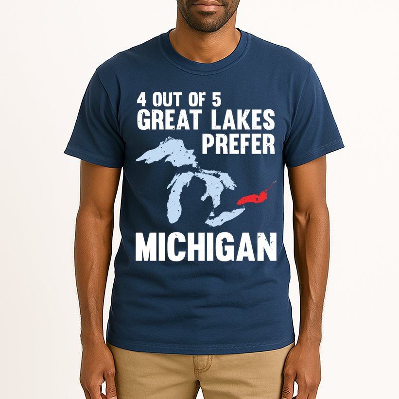 Four Out of Five Great Lakes Prefer Michigan Tee Tall T-Shirt