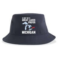 Four Out of Five Great Lakes Prefer Michigan Tee Sustainable Bucket Hat