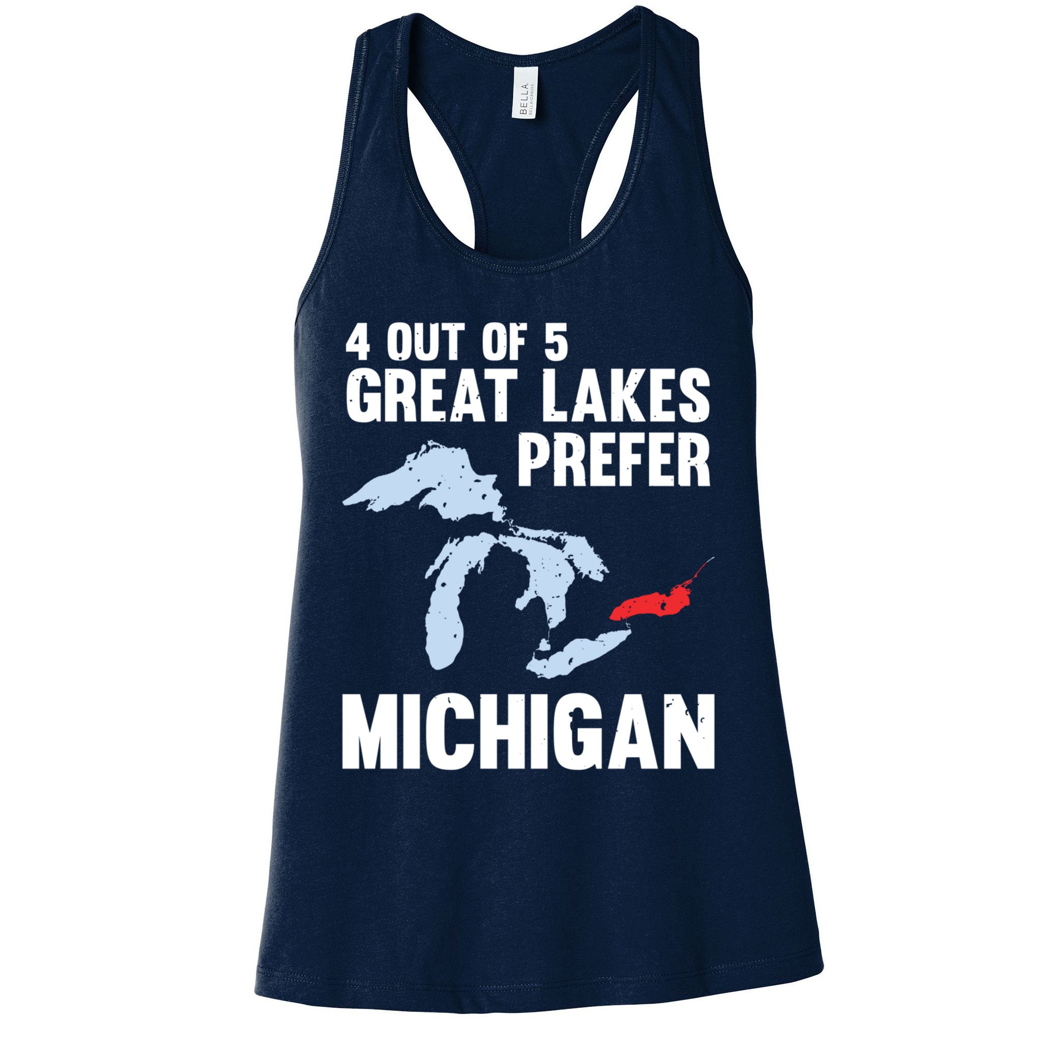 Four Out of Five Great Lakes Prefer Michigan Tee Womens Tank Top