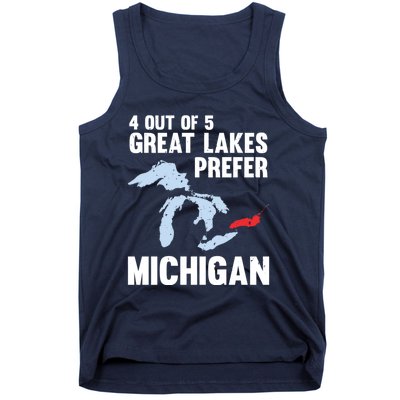 Four Out of Five Great Lakes Prefer Michigan Tee Tank Top