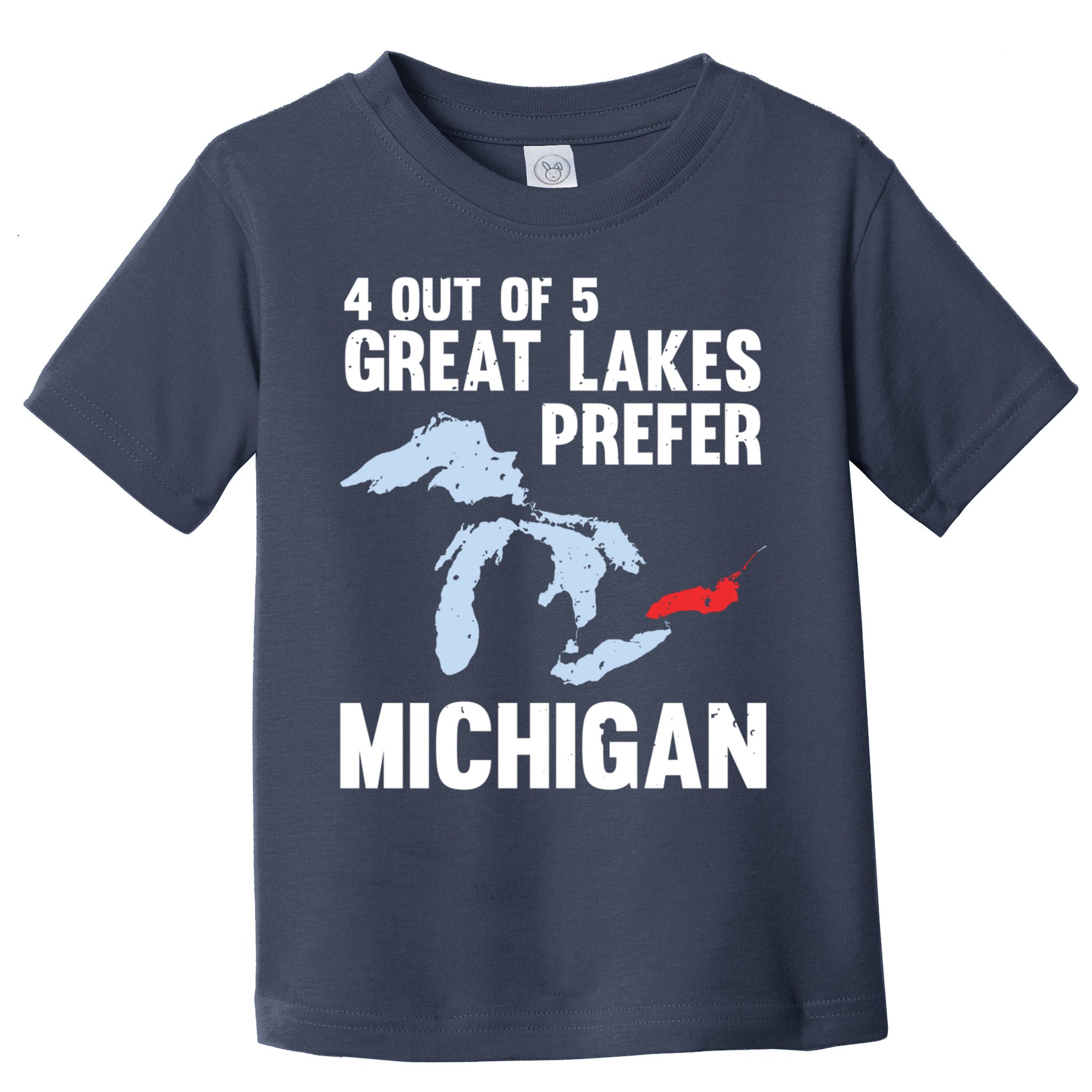 Four Out of Five Great Lakes Prefer Michigan Tee Toddler T-Shirt