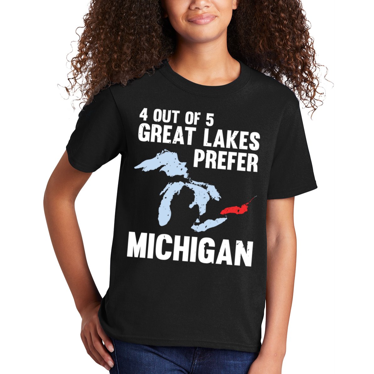 Four Out of Five Great Lakes Prefer Michigan Tee Kids T-Shirt