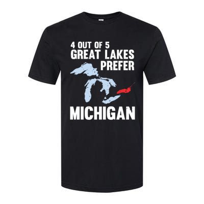 Four Out of Five Great Lakes Prefer Michigan Tee Softstyle® CVC T-Shirt