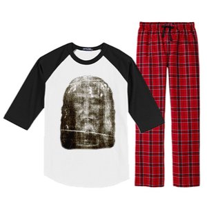 Face Of Our Lord Jesus Christ From The Holy Shroud Of Turin Raglan Sleeve Pajama Set