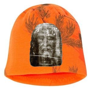 Face Of Our Lord Jesus Christ From The Holy Shroud Of Turin Kati - Camo Knit Beanie