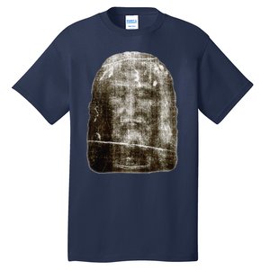 Face Of Our Lord Jesus Christ From The Holy Shroud Of Turin Tall T-Shirt