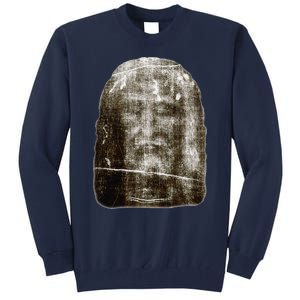 Face Of Our Lord Jesus Christ From The Holy Shroud Of Turin Tall Sweatshirt