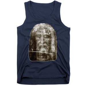 Face Of Our Lord Jesus Christ From The Holy Shroud Of Turin Tank Top