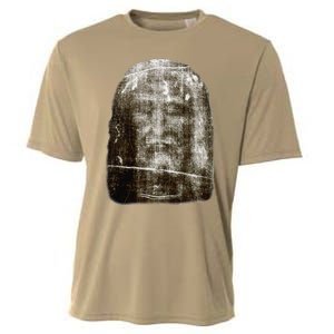 Face Of Our Lord Jesus Christ From The Holy Shroud Of Turin Cooling Performance Crew T-Shirt