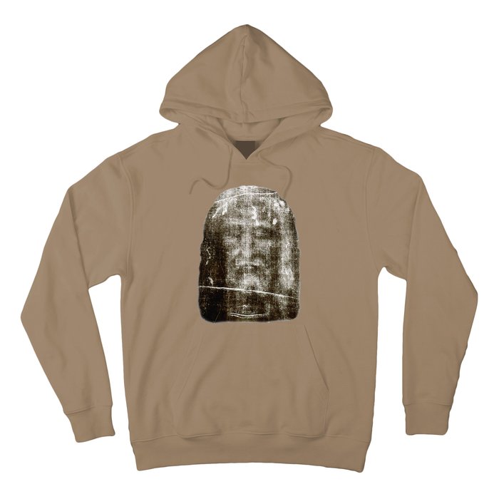 Face Of Our Lord Jesus Christ From The Holy Shroud Of Turin Hoodie