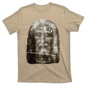 Face Of Our Lord Jesus Christ From The Holy Shroud Of Turin T-Shirt