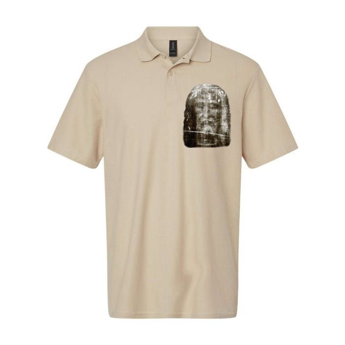 Face Of Our Lord Jesus Christ From The Holy Shroud Of Turin Softstyle Adult Sport Polo