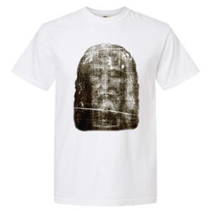 Face Of Our Lord Jesus Christ From The Holy Shroud Of Turin Garment-Dyed Heavyweight T-Shirt