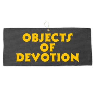 Funny Objects Of Devotion Large Microfiber Waffle Golf Towel