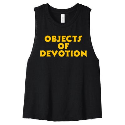 Funny Objects Of Devotion Women's Racerback Cropped Tank