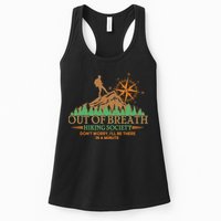 Funny Out Of Breath Hiking Society Dont Worry Ill Be There In A Minute Womens Tank Top
