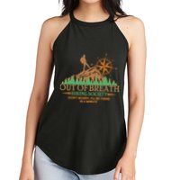 Funny Out Of Breath Hiking Society Dont Worry Ill Be There In A Minute Women's Perfect Tri Rocker Tank