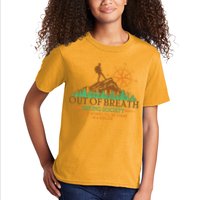 Funny Out Of Breath Hiking Society Dont Worry Ill Be There In A Minute Kids T-Shirt