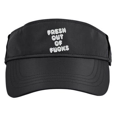 Fresh Out Of Fucks Adult Drive Performance Visor