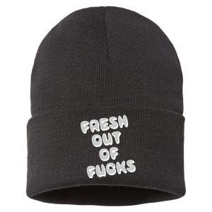 Fresh Out Of Fucks Sustainable Knit Beanie