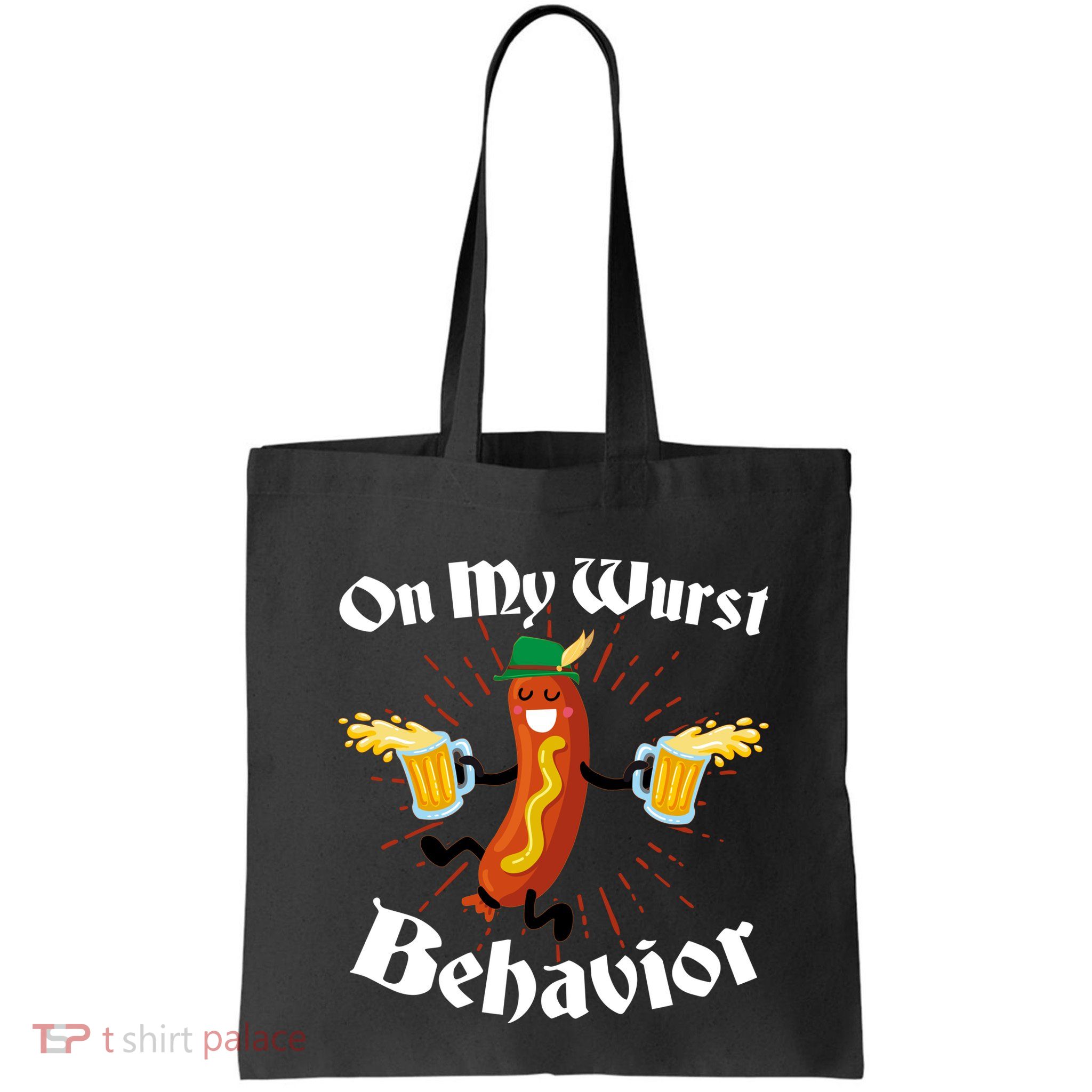Funny Oktoberfest On My Wurst Behavior Bag