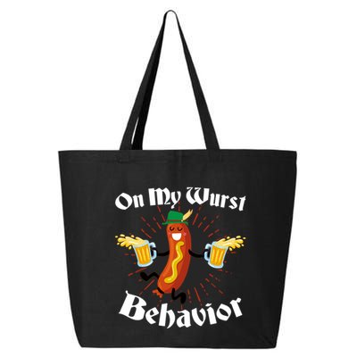 Funny Oktoberfest On My Wurst Behavior 25L Jumbo Tote