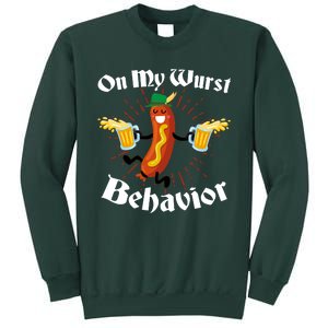 Funny Oktoberfest On My Wurst Behavior Sweatshirt