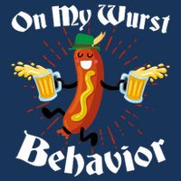 Funny Oktoberfest On My Wurst Behavior Infant Baby Jersey Bodysuit