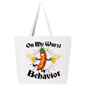 Funny Oktoberfest On My Wurst Behavior 25L Jumbo Tote