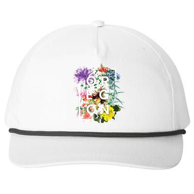 Flowers Of Oregon Word Art Oregonian Pride Snapback Five-Panel Rope Hat