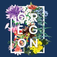 Flowers Of Oregon Word Art Oregonian Pride Beanie