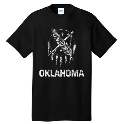 Flag Of Oklahoma The Sooner State Tulsa Norman Edmond Tall T-Shirt