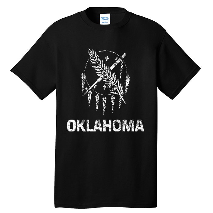 Flag Of Oklahoma The Sooner State Tulsa Norman Edmond Tall T-Shirt