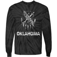 Flag Of Oklahoma The Sooner State Tulsa Norman Edmond Tie-Dye Long Sleeve Shirt