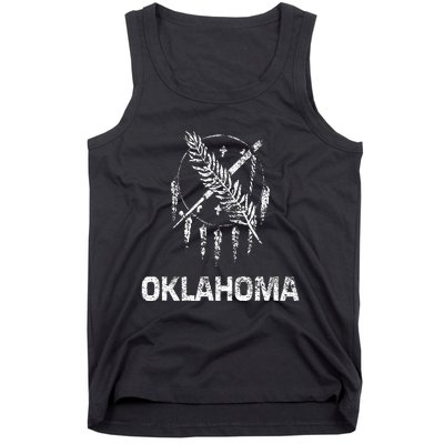 Flag Of Oklahoma The Sooner State Tulsa Norman Edmond Tank Top